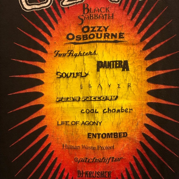 Ozzfest Black Sabbath Ozzy Osbourne VTG Tee 98’ - Picture 8 of 8